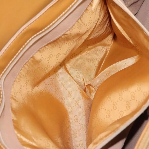 GUCCI Micro GG Supreme Shoulder Bag PVC Beige Gold 001 115 1199 Auth ep7488 - Picture 12 of 16